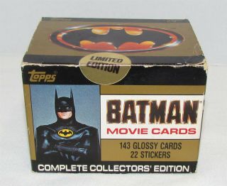Topps 1989 Batman Movie Cards - Series 1 - Complete Collectors Edition
