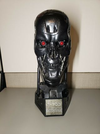 Terminator Salvation T - 700 Life Size Endoskull Bust Sideshow Statue
