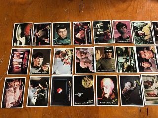 Complete Set Of Star Trek 1976 Topps Trading Cards 1 - 88