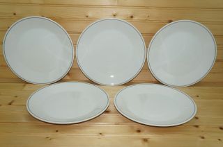 Braniff Airlines China Set Of (5) Dinner Or Luncheon Plates,  9 1/4 " 747 - Pl - 4