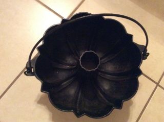 Hard to Find Griswold Erie Cast Iron 965 Cake Mold Bundt Pan 5