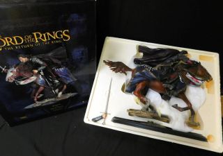 Lotr Lord Of The Rings Sideshow Weta Aragorn At The Black Gate Statue /5000