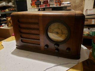 Rare Antique Pilot Model 193 Tube Wood Shortwave And Am Radio