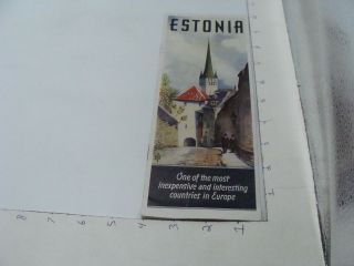 Brochure: 1937 Estonia - 16pgs,  Light Wear