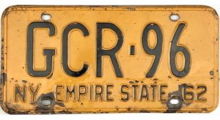 99 Cent 1962 York License Plate Gcr - 96
