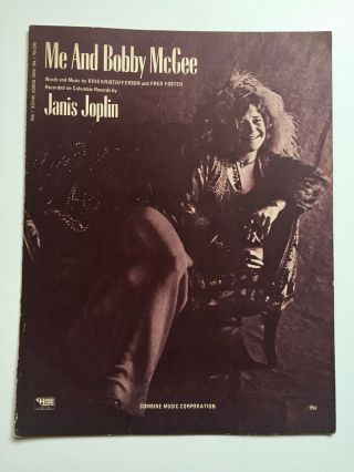 Janis Joplin Sheet Music - Me And Bobby Mcgee