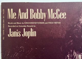 JANIS JOPLIN Sheet Music - Me and Bobby McGee 5