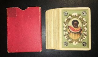 Cotton Belt Route Railroad Watermelon Playing Cards Circa 1903