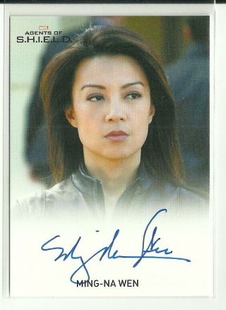 Rittenhouse Marvel Agents Of Shield Season 1 Ming - Na Wen As May Auto Autograph