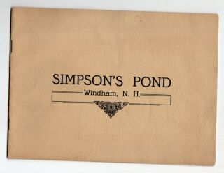 Early 1900s Booklet Of Simpson 