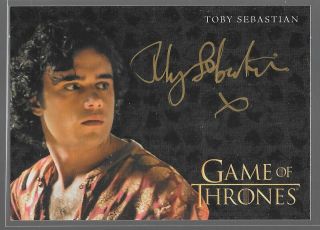 Game Of Thrones Inflexions Gold Auto Toby Sebastian As Trystane Martell