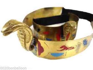 Belly Dance Costume Egyptian Brass Cleopatra Cobra Crown & Armlet Halloween 403
