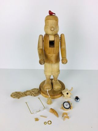 Collectible Vintage Wood By Zims Nutcracker Diy Craft Kit And Parts Rare