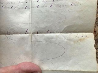 Handwritten Love Poem Girl Sweetheart To Her " Sailor Boy " Dated 1869