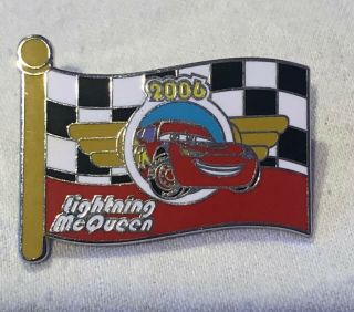 Htf - Disney Pin - Wdw - Mystery Box - Character Flags - Lighting Mcqueen - Le 250