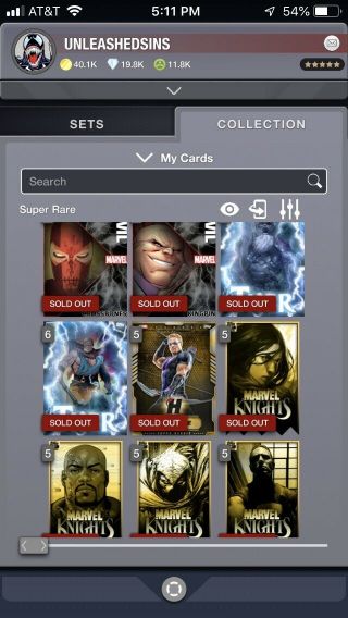 Topps Digital Marvel Cards On Account (FOE Set) (Thorsday Set) Much More 2