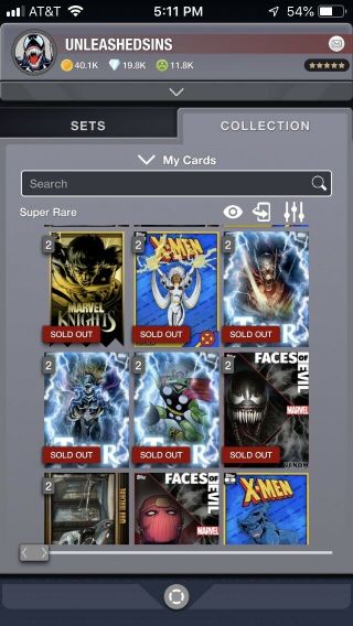 Topps Digital Marvel Cards On Account (FOE Set) (Thorsday Set) Much More 7