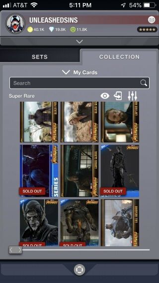 Topps Digital Marvel Cards On Account (FOE Set) (Thorsday Set) Much More 8