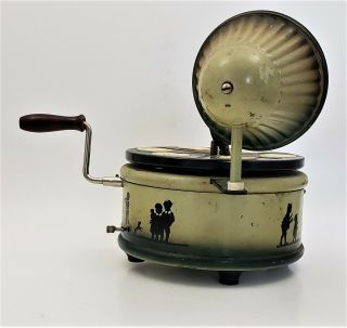Vintage Nifty - Nirona Child ' s Toy Phonograph Gramophone 78rpm Germany 3