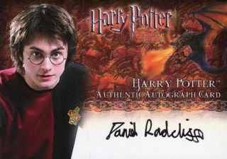 Harry Potter And The Goblet Of Fire Update Daniel Radcliffe Autograph Card