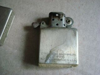Zippo Lighter 1946 Nickel Silver 14 Hole Insert Tall Case 7