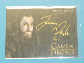 2019 Game Of Thrones Inflexions Joseph Mawle As Benjen Stark - Very Limited Auto