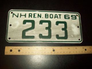 1969 N.  H.  Boat Plate