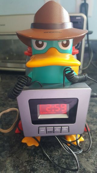 Phineas And Ferb Perry The Platypus Awake - Inator Alarm Clock Radio