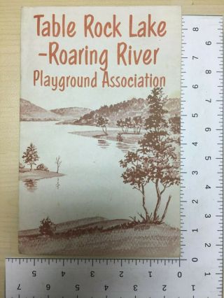 Vintage Brochure Table Rock Lake Roaring River Playground Association Missouri