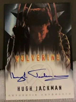 X - Men 2000 Topps Wolverine - Hugh Jackman Signed Card