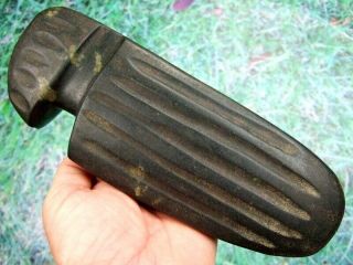 Fine 9 3/4 inch Fluted Wisconsin Three Quarter Groove Axe Arrowheads 3