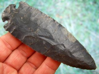 Fine 4 3/4 Inch Dovetail Kentucky Point With Butler Arrowheads Artifacts