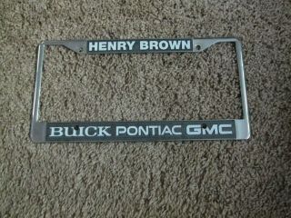 Arizona License Dealer Plate Frame.  Pontiac Buick Gmc