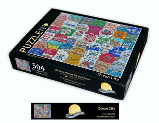 Ocean City,  Jersey Season Beach Badge Puzzle 504 Piece Puzzle 16 " X 20 "