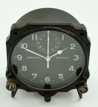 Breitling Wakmann 8 - Day Aircraft Chronograph Clock - Rf38519