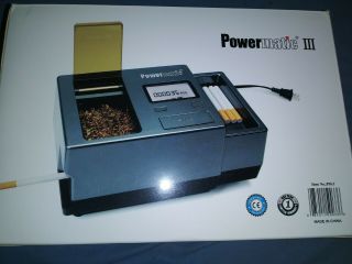Powermatic Iii 3 Electric Digital Cigarette Injector Rolling Machine