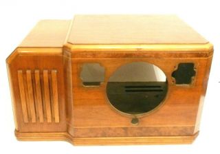 Vintage Zenith 8s561 /ch 8a02 Radio Part: Stunning Hardwood Shell 25 X 14 X 15