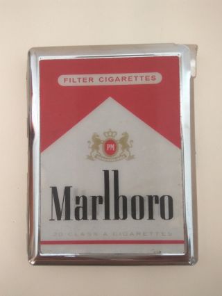 Marlboro Cigarette Case,  Lighter 3d
