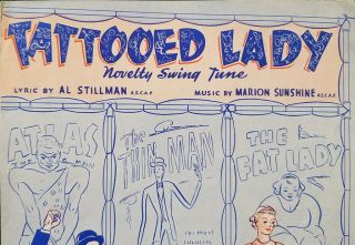 Sheet Music,  Tattooed Lady,  Novelty Swing,  Music by Al Stillman,  Great Graphic 2
