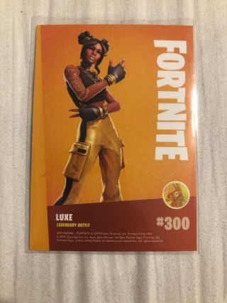 Fortnite 2019 Foil Holo Panini Luxe 300 Legendary Outfit End Card Final 2