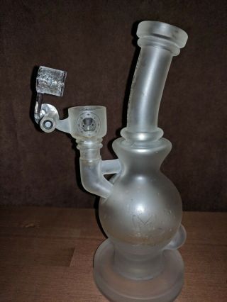 Mothership Glass Atom Frosted Ballrig Without Bowl And Swing Arm