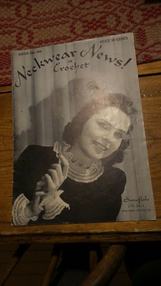 1940 Neckwear News In Crochet Book 146,  Collars,  Cuffs