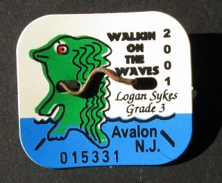2001 Avalon Nj Seasonal Beach Tag / Badge