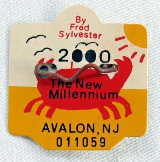 2000 Avalon,  Nj Seasonal Beach Tag / Badge Y2k