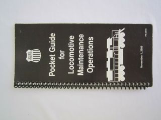 Union Pacific Rr Pocket Guide For Locomotive Maintenance Operations