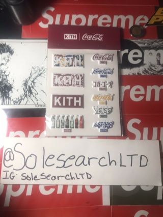Kith X Cocacola Limited Edition Sticker Set