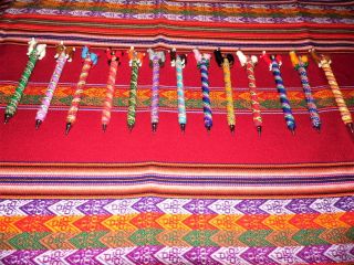 100 Llama Pens Handmade Colors From Peru