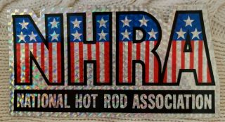 Nhra Vintage Refractive Decal $18.  00 Usd S&h