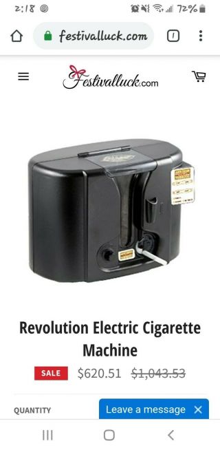 Revolution Electric Cigarette Machine