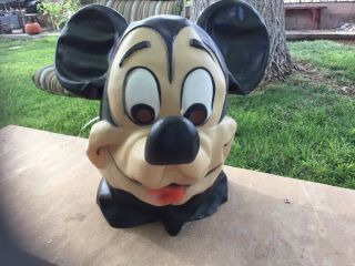 Vintage Rubber Mickey Mouse Halloween Mask For Adult - Circa Late 50 
